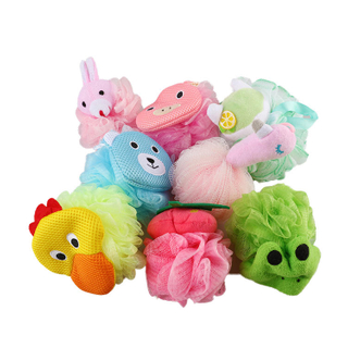 Fashionable Cute Animal Bath Sponges For Kids, Animal Bath Puff TJ069