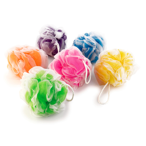 Shower Pouf Mesh Bath Sponge Hotel Amenities Bath Bomb Fmcg House Hold Net Bath Sponge TJ202