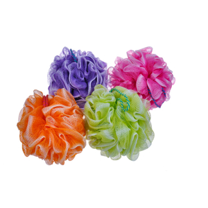 Good Quality Bath Mesh Sponge Customized Comfortable Loofah Bath Puff TJ125