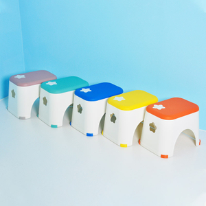 Latest Design Double Color Indoor Plastic Stool Small Stool Indoor Outdoor Chair for Children Double Up The Chairs
