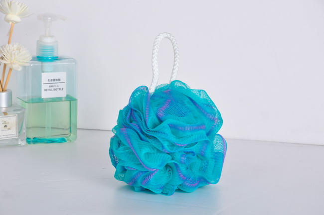 Loofah Bath Sponge XL 75g Set of 4 Ocean Colors - Soft Exfoliating Shower Lufa for Silky Skin