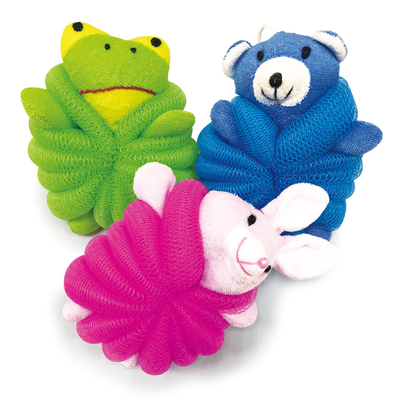 Baby Bath Toys Eco-friendly Animal Bath Sponge For Kids Wholesale Price Kids Sponge For Shower Bath Puff TJ046